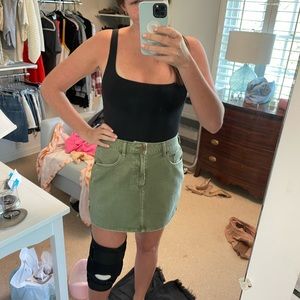 Jean/Khaki Skirt